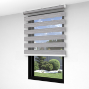 Roletă textilă day & night Zebbra SMART 100×150 cm – Alb
