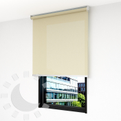 Roletă textilă Solo Mid Manual 100×150 cm – Alb