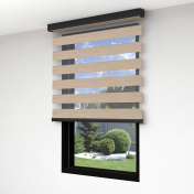 Roletă textilă day & night Zebbra Casetat SMART 100×150 cm – Negru