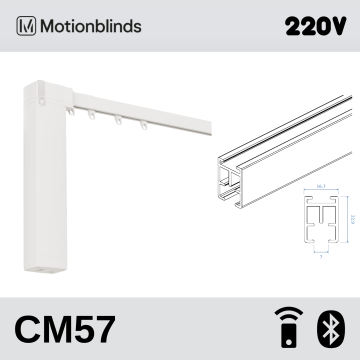 Șină electrică MotionBlinds CM-57, 220 V, comandă prin telecomandă și Bluetooth