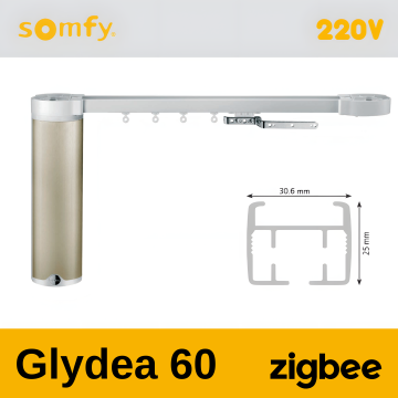 Șină electrică Somfy Glydea 60, 230V — Somfy Zigbee