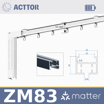 Șină electrică Acttor ZM83, cu acumulator — Matter
