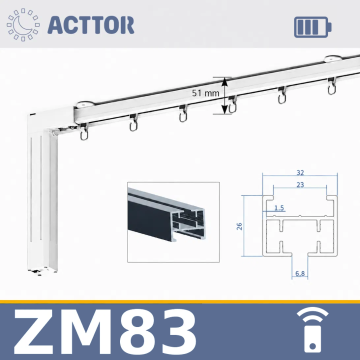 Șină electrică Acttor ZM83, cu acumulator — Telecomandă