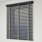 Jaluzele din lemn de 50mm cu bandă deco smart 220V 110×300 cm – Anthracite